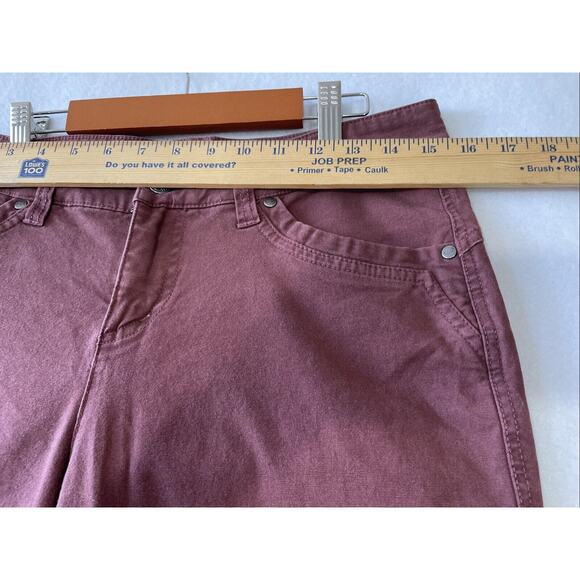 Kuhl Pants Womens Size 8 (31x29) Brooke Skinny Denim Pants Hiking Camp Burgundy - Picture 3 of 14